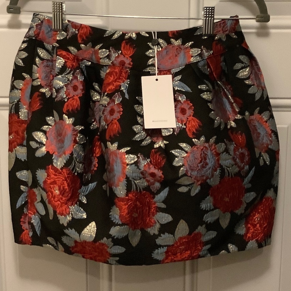 Lover+ Friends | NWT Ramsey Mini Brocade Sz S Dark Floral Romantic Feminine - Picture 7 of 8